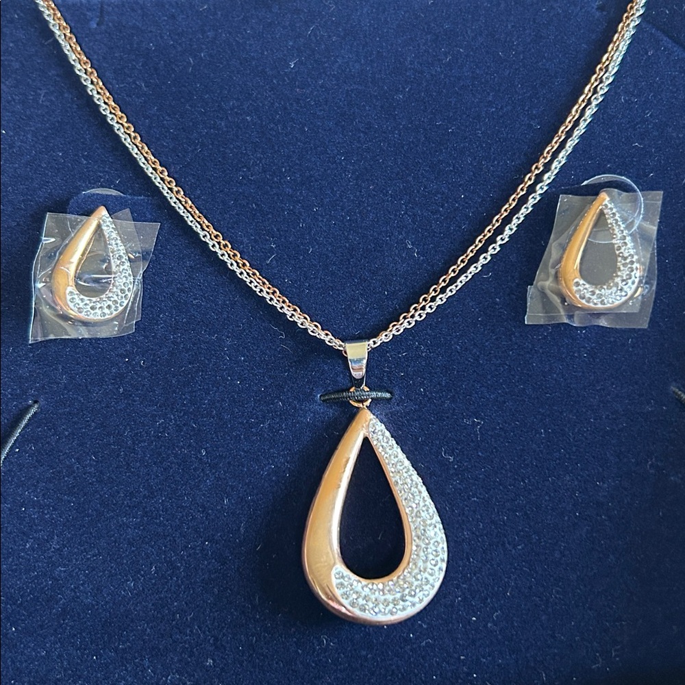 Stauer DiamondAura Set Rose Gold Silver - Picture 2 of 10